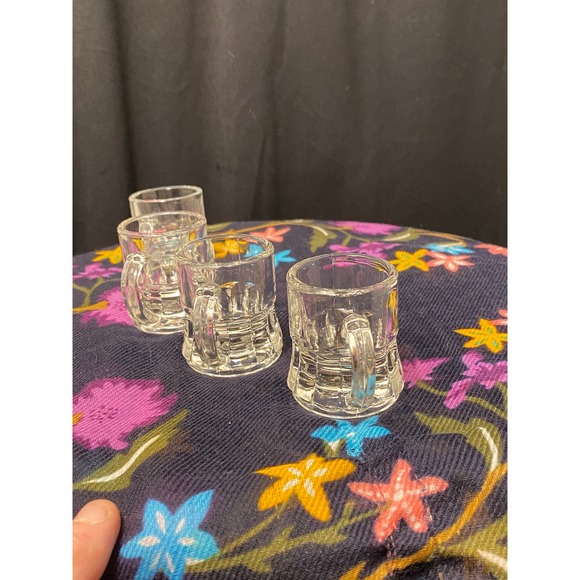 Federal Glass, Clear Beer Mug Shaped Shot Glasses, 2 in tall X 1 ½ in. 1 oz - Picture 4 of 12